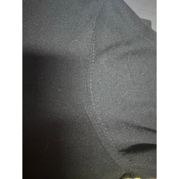 Murano Men’s Black 100% Merino Wool Sweater Size Large New With Tags - Picture 4 of 6